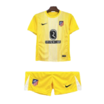 Atletico Madrid Yellow Goalkeeper Kid Kit football jersey 25-26