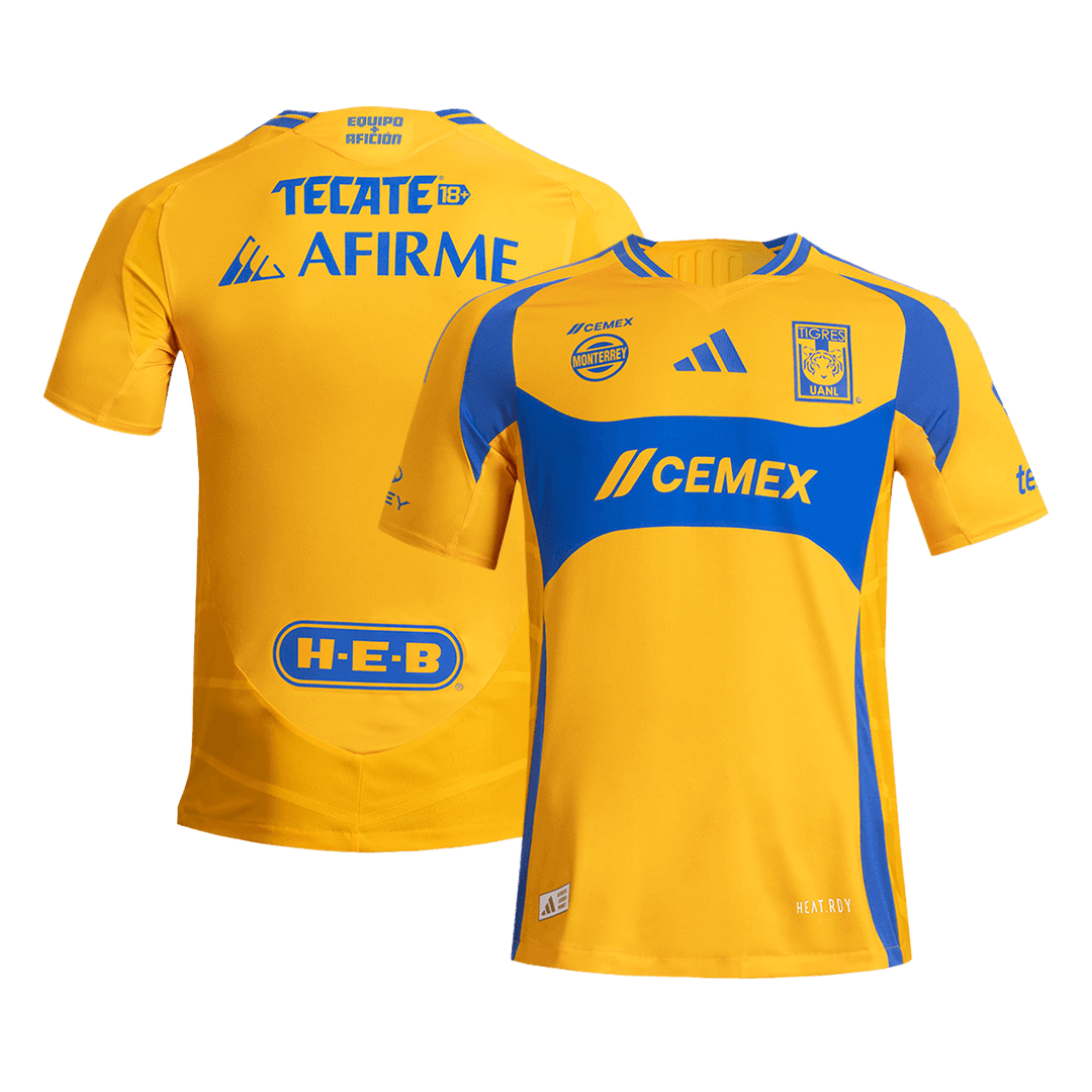 64fd0d7d37 Authentic Soccer Jersey Tigres UANL Home Shirt 2024-25 - Image 1