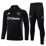 25-26 Inter Miami Black Training Kits Long Football Tracksuits