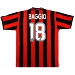AC Milan BAGGIO #18 Retro Jersey Home  1996/97
