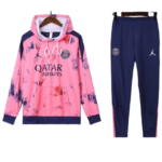 2024-25 Jordan PSG Hooded Pink Training Tracksuit Kits