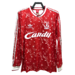 Liverpool Retro Long Sleeve Home Football Shirt 1989/1991