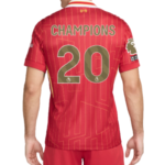 24-25 Liverpool Premier League Champions League Home Player Edition Football Shirt