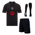 Barcelona Away Custom Full Soccer Kit 2024-25 - Spotify Logo Without Text