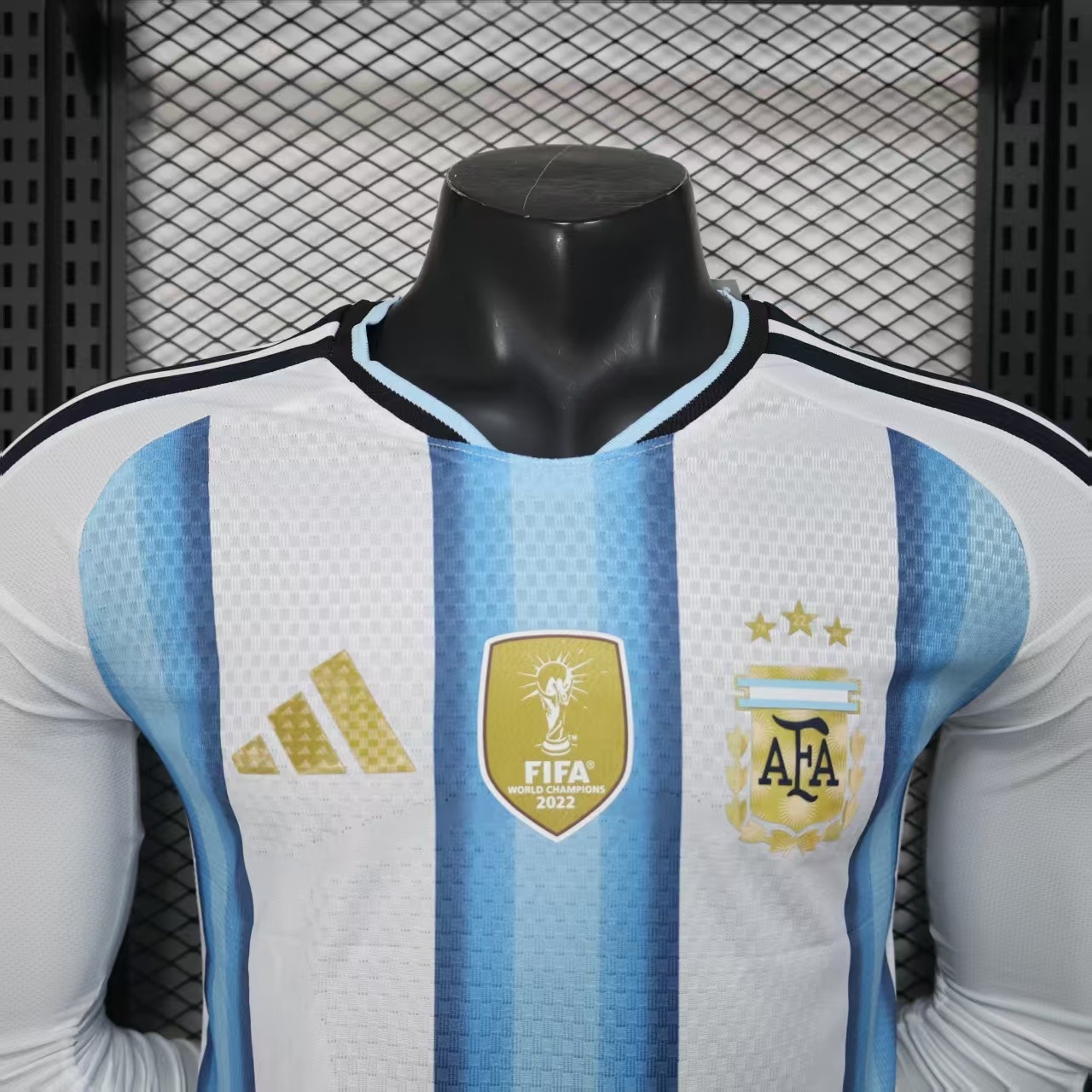 bd7ac589-1 2026 Argentina World Cup Home Long Sleeve Football jersey Player edition - Image 1