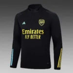 Arsenal Half-Pull Training Suit black Football Shirt 2023/2024 Kits