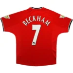 2000/02 Manchester United BECKHAM #7 Retro Jersey Home