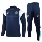 Manchester City Zipper Sweatshirt Kit(Top+Pants) 2023-24