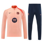 25-26 Barcelona Orange Training Kits Long Football Track suits