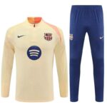 25-26 Barcelona Gold Training Kits Long Football Track suits