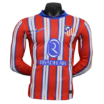 24-25 Atletico Madrid Home Long Sleeve Kit Player Version Shirt