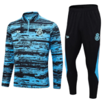 2024/2025 Al-Nassr Half-Pull Training Suit Blue Black Football Shirt